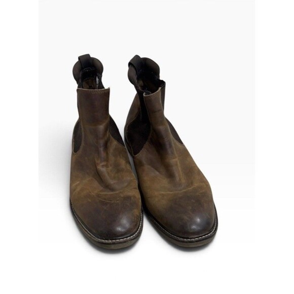 Clarks Other - Clarks Mens Brown Leather Chelsea Boots Pull On Ankle US 10.5M Distressed Grunge